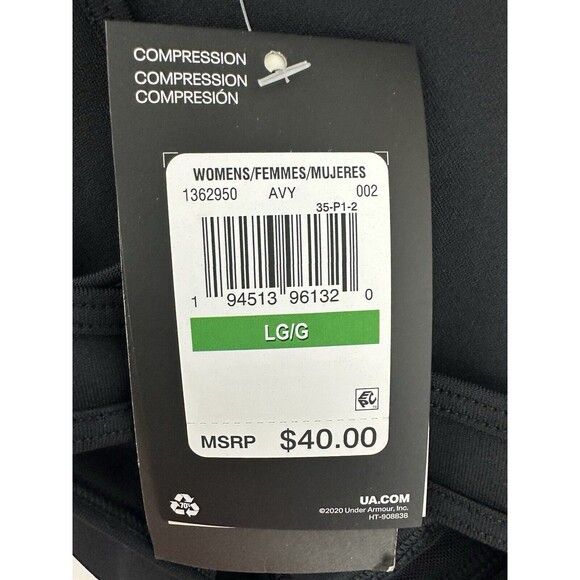 Women's Under Armour UA Crossback Graphic Black Medium Impact Sports Bra Sz L NW - Picture 12 of 12